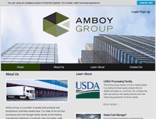 Tablet Screenshot of amboygroup.com